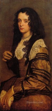  diego Pintura al %C3%B3leo - Un retrato de señorita Diego Velázquez